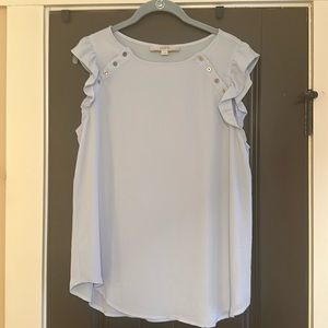 Light Blue Women’s LOFT Sleeveless Blouse